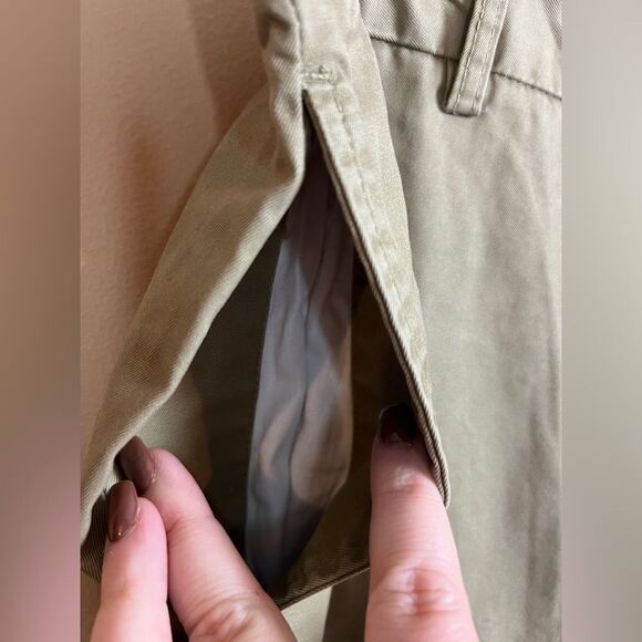 Banana Republic Men’s Size 34X30 Gavin Khaki Chino Cotton Pants - Picture 3 of 7